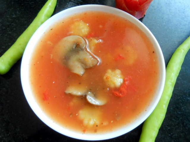 Tomato Soup with Vegetables
