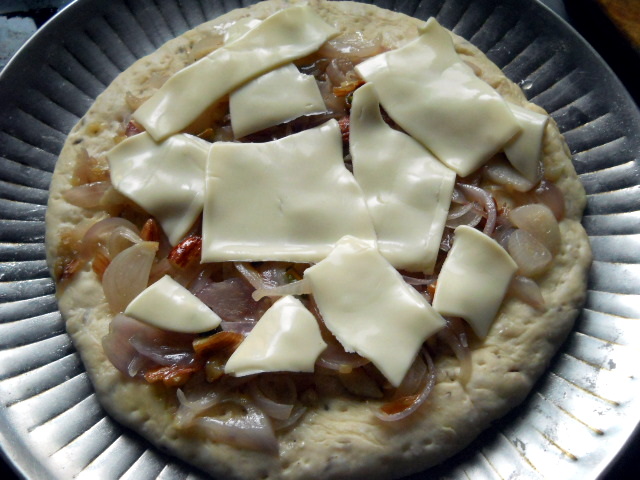 Pancetta Goat Cheese Pizza