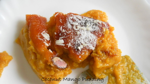 My Sunflame Pudding – Coconut Mango Vanilla Pudding