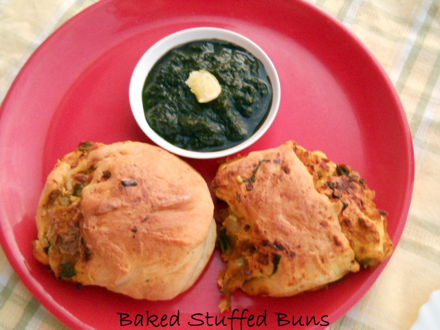 Vegetable Stuffed Buns – Baked Stuffed Buns