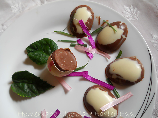 Homemade Chocolate Easter Egg