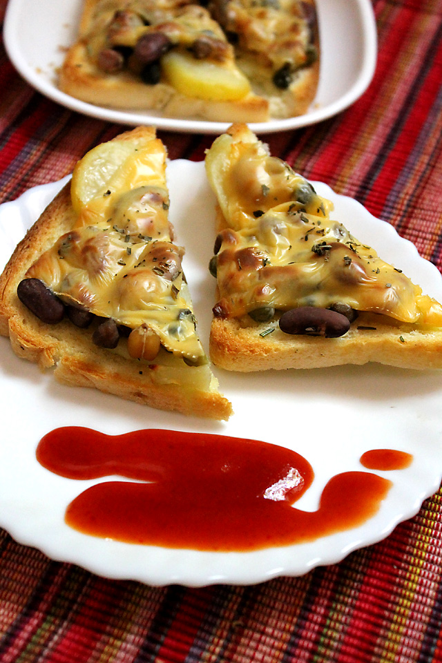Baked Bread with Cheese 