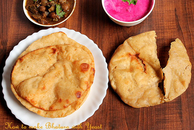How to make Bhatura with Yeast – Indian Yogurt Bread