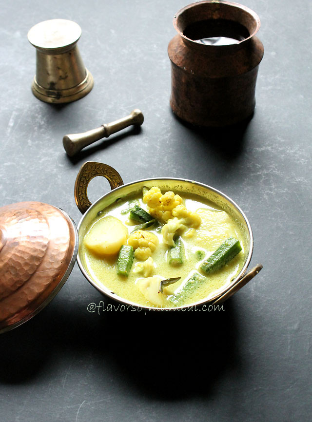 Mix Vegetable Curry in Coconut Milk 