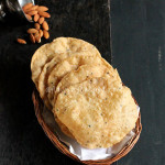 Badam Puri Recipe – Almond Puris (deep fried Indian bread)