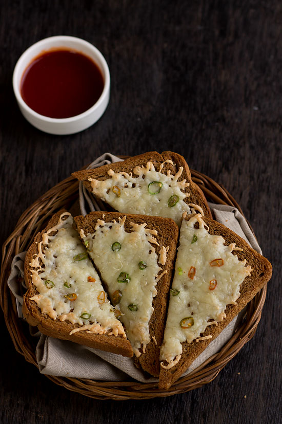 Cheese Chilly Toast recipe 