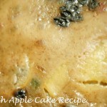Eggless Apple Cake Recipe in a Microwave
