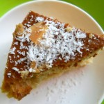 Coconut Cake with Coconut Milk and Almonds