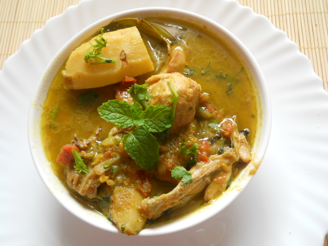 Indian Green Chicken Curry Recipe