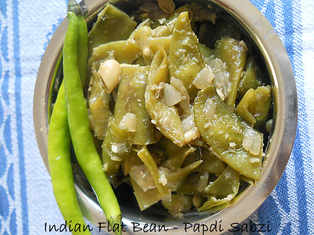 Papdi Sabzi Recipe, How to mak Papdi Sabzi Recipe – Indian Flat Beans Recipe