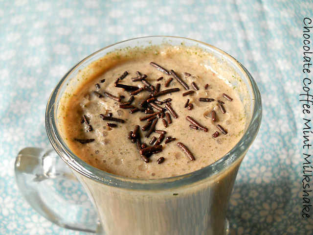 Chocolate Coffee Milkshake recipe, Chocolate Coffee Mint Milkshake Recipe