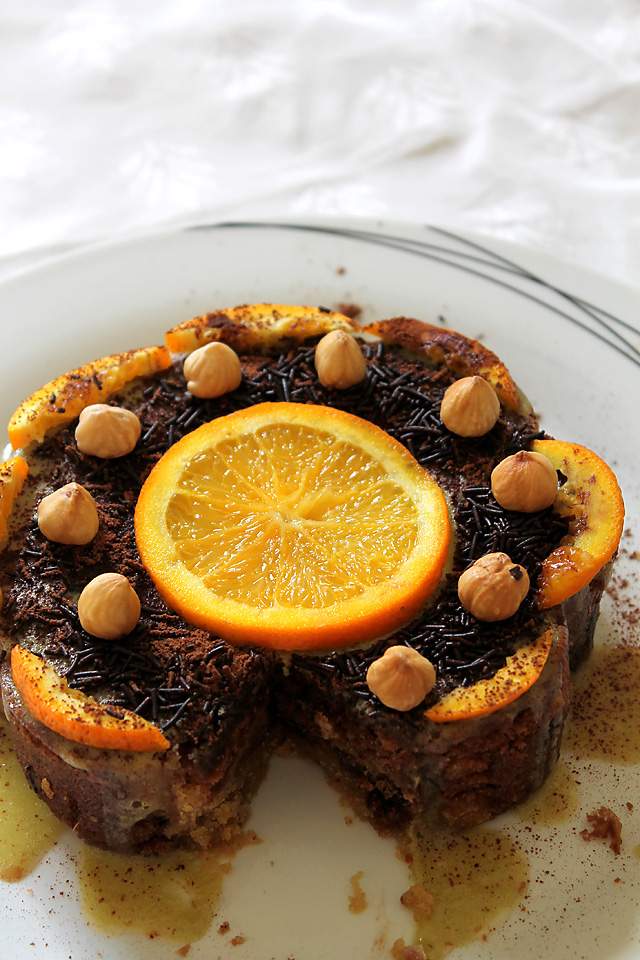 Orange Chocolate Marble Cake Frosting