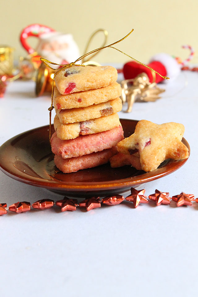 Eggless Tutti Frutti Cookies Recipe – How to make Tutti Frutti Biscuit | Christmas Sweets