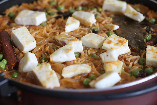 Paneer Pulao Recipe 