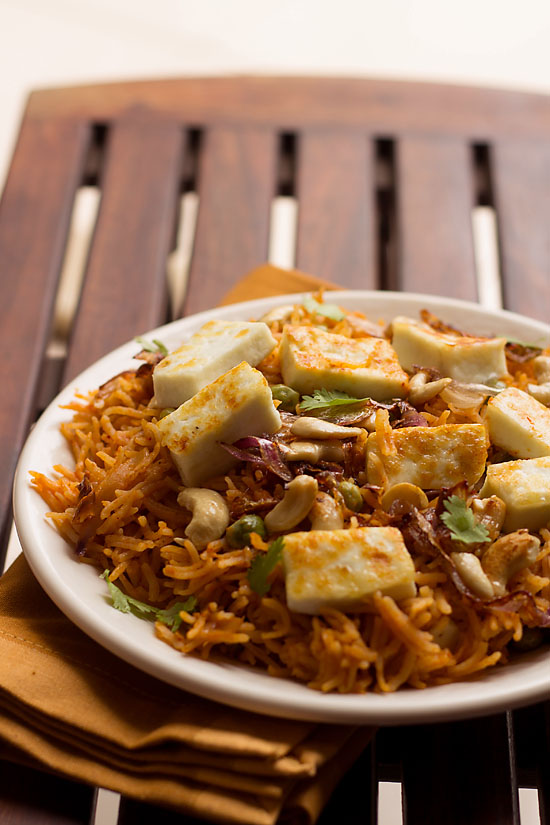 Paneer Pulao Recipe 