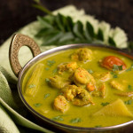 Green Prawn Curry (step by step)