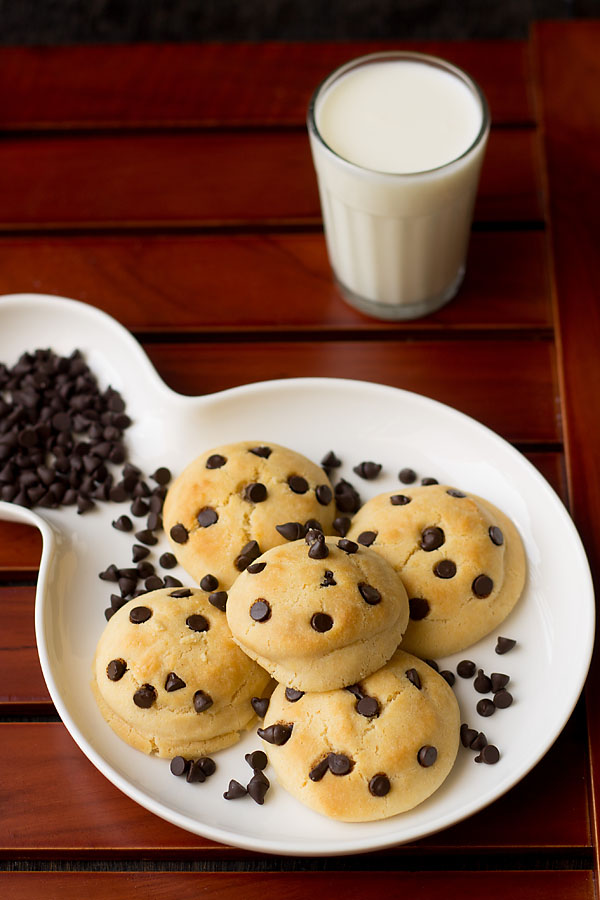 Eggless Chocolate Chip Cookies Recipe 
