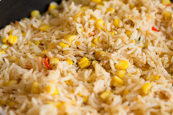 Sweet Corn Fried Rice Recipe 