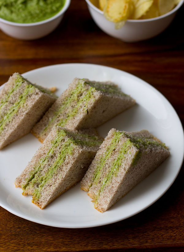 green chutney sandwich recipe